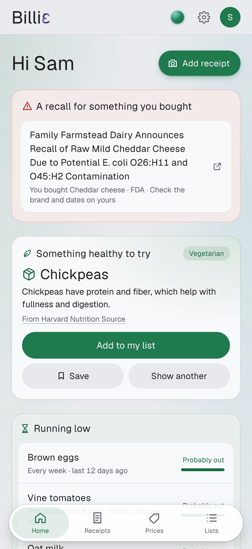 The same home screen on a phone